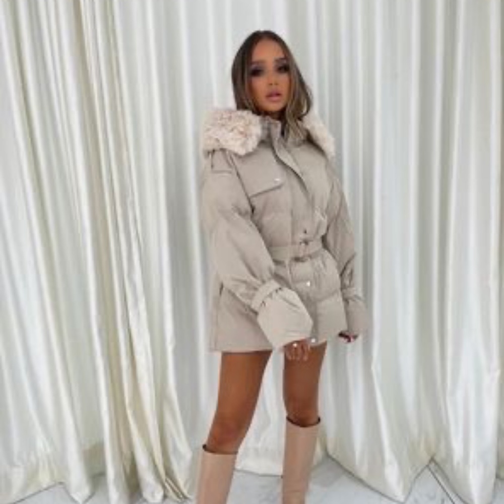 Caramella XS Faux Fur Hooded Coat